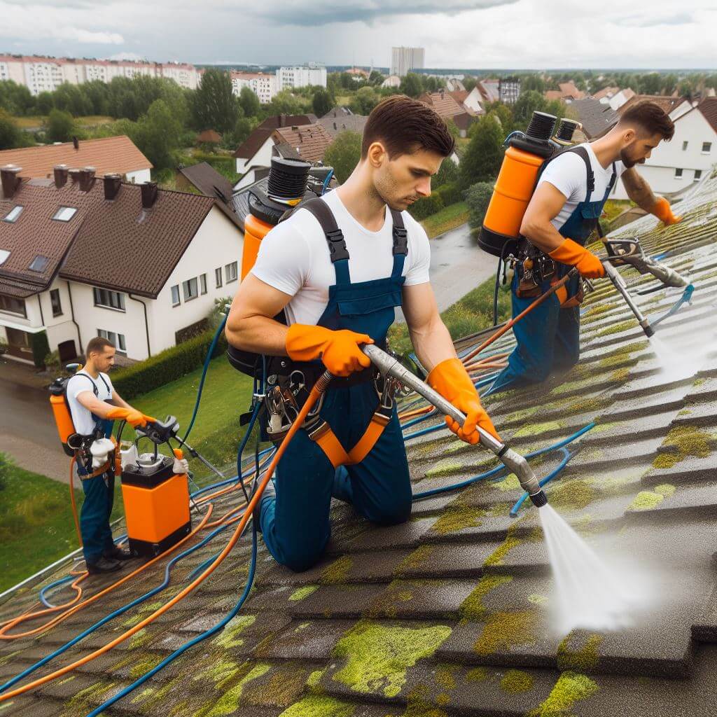 Professional roof cleaning company